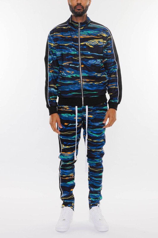 Brandon's Multi Print Mens Tracksuit