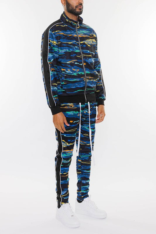 Brandon's Multi Print Mens Tracksuit