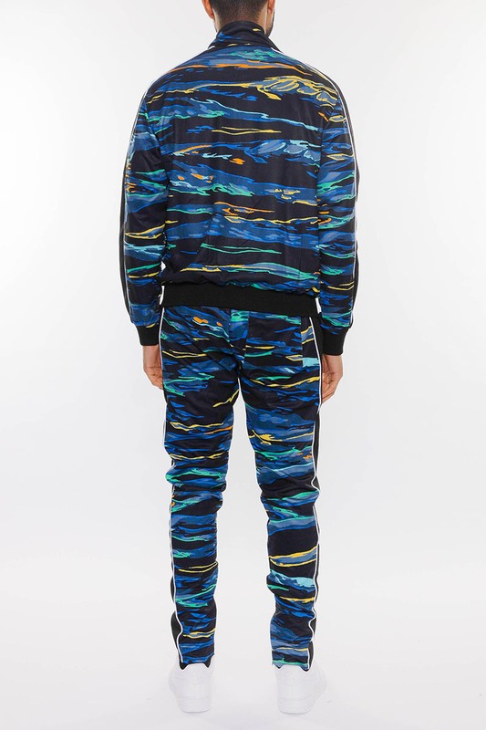 Brandon's Multi Print Mens Tracksuit