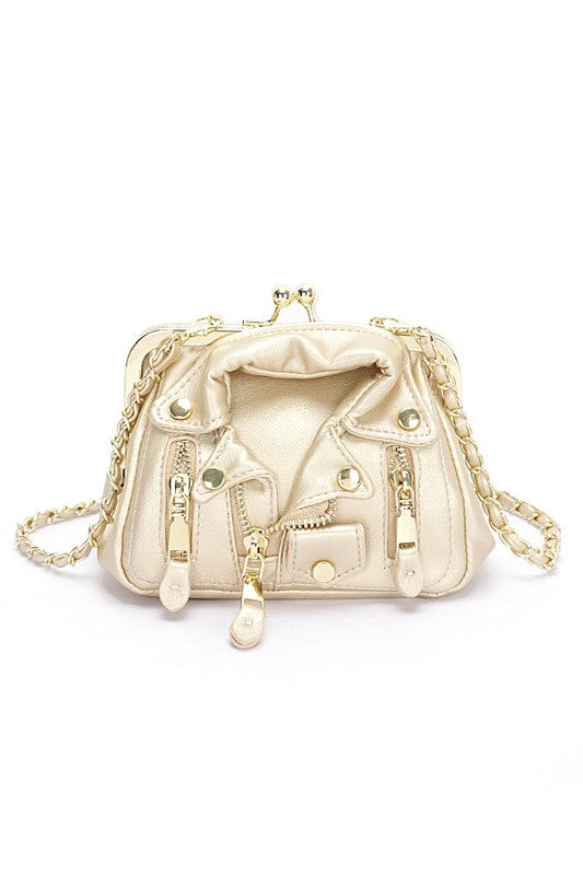 Iconic Leather Jacket Swing Bag
