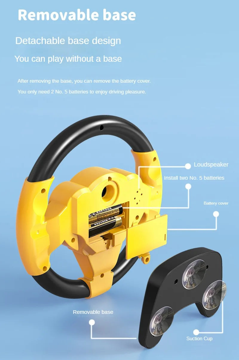 Infant Shining Simulation Steering Wheel Toy