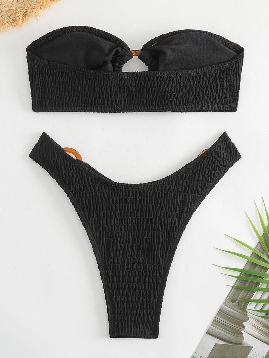 Candy Ring Link Bandeau Bikini