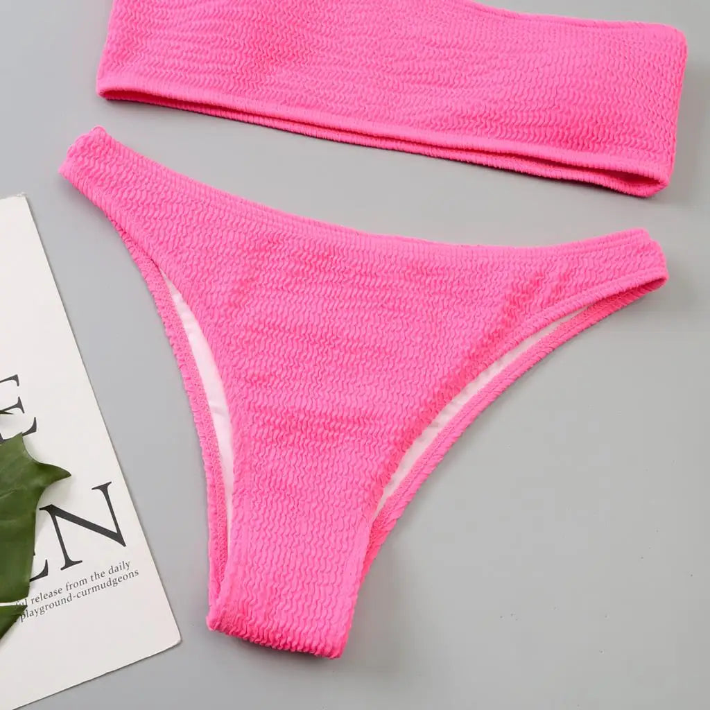 "Breakin Spring" One-Shoulder Bikini