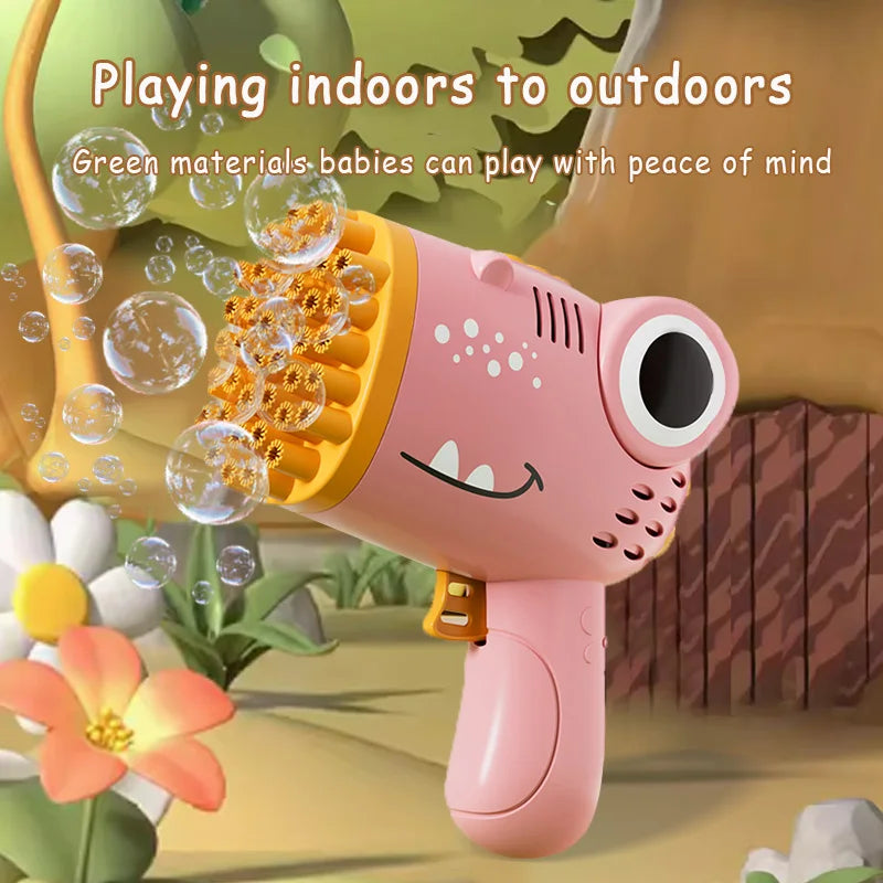 40-Hole Dinosaur Bubble Handheld Machine