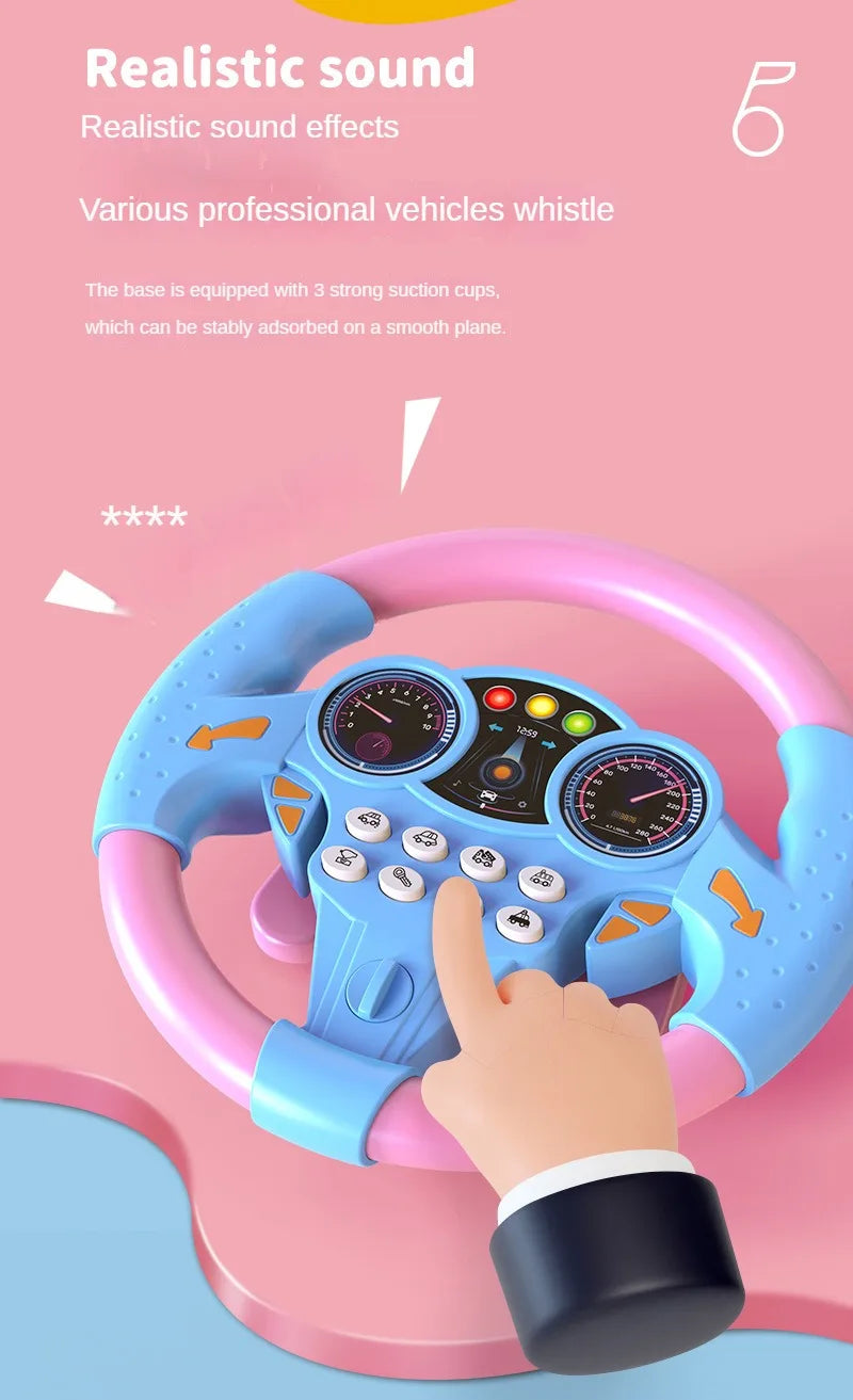 Infant Shining Simulation Steering Wheel Toy