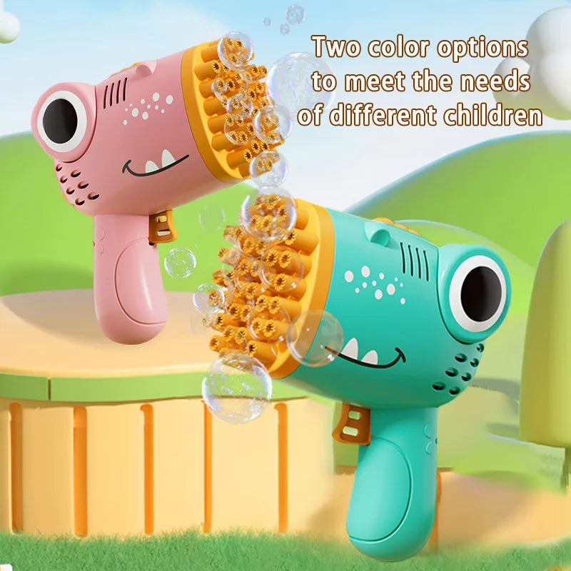40-Hole Dinosaur Bubble Handheld Machine