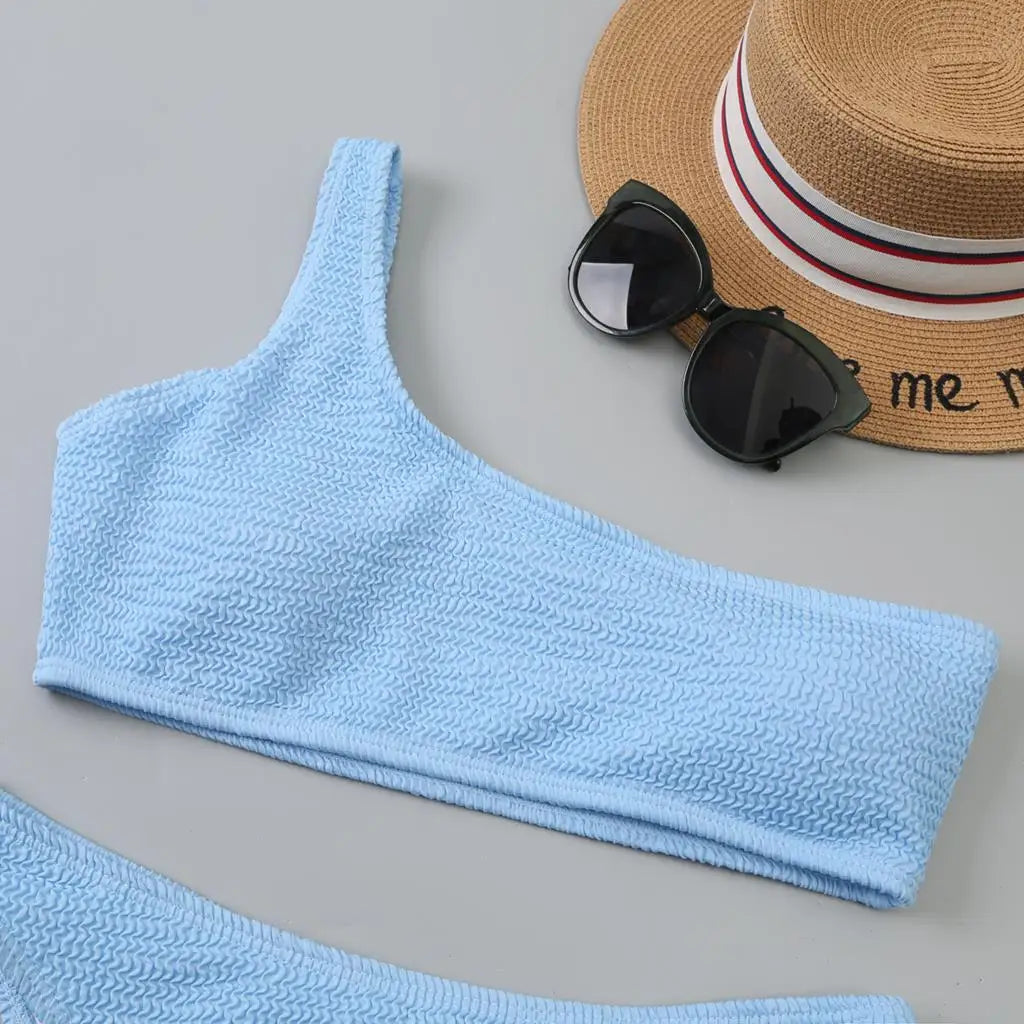 "Breakin Spring" One-Shoulder Bikini