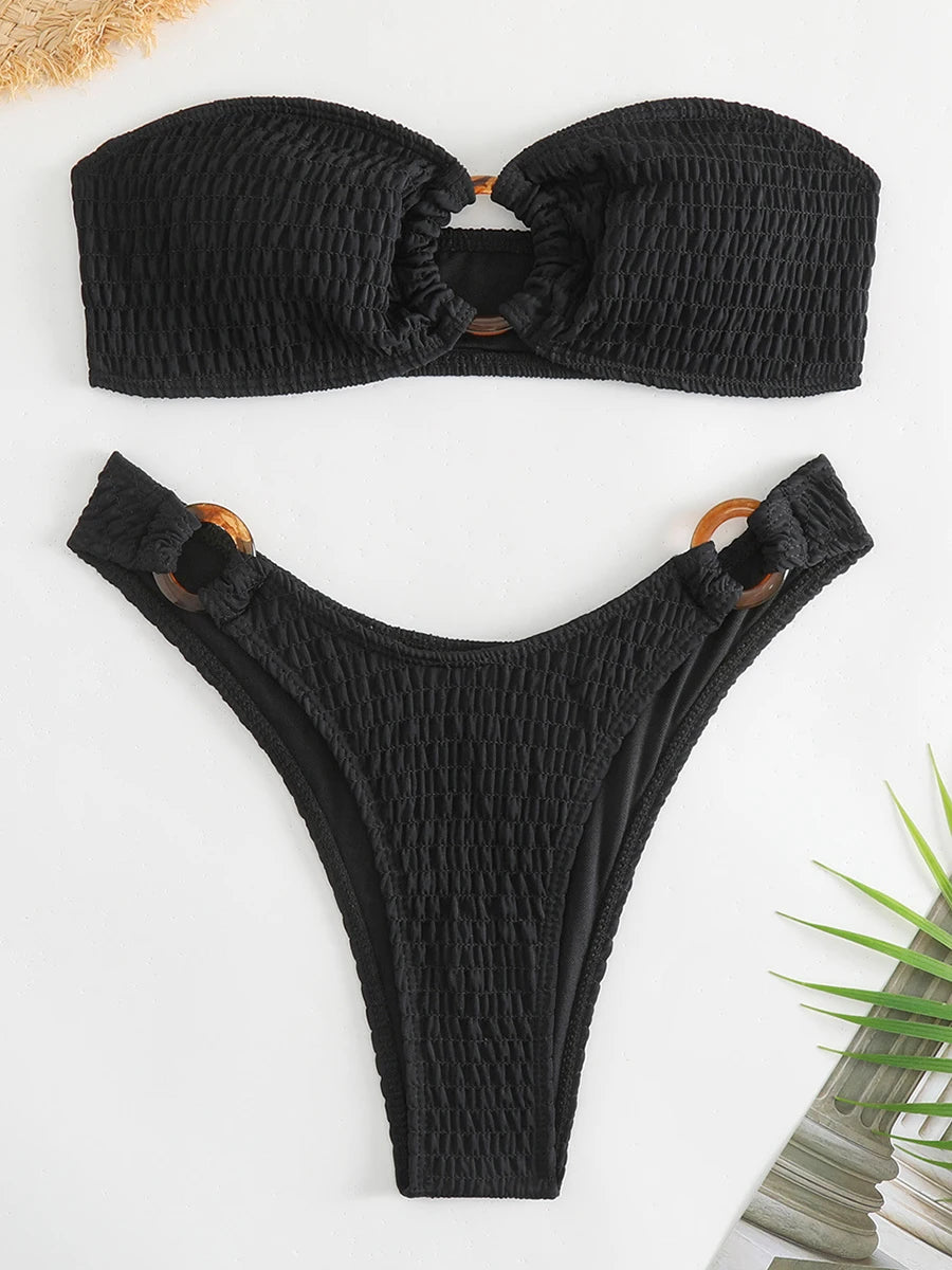 Candy Ring Link Bandeau Bikini
