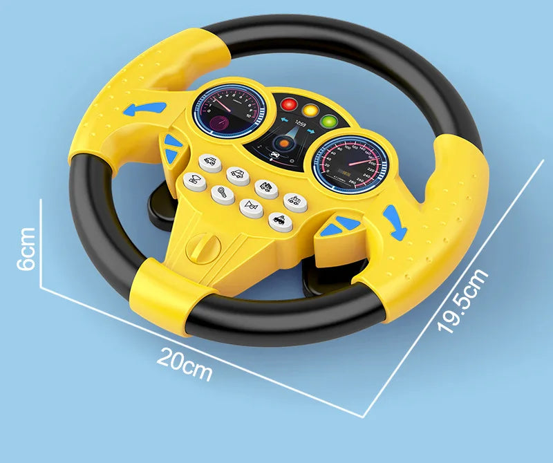 Infant Shining Simulation Steering Wheel Toy