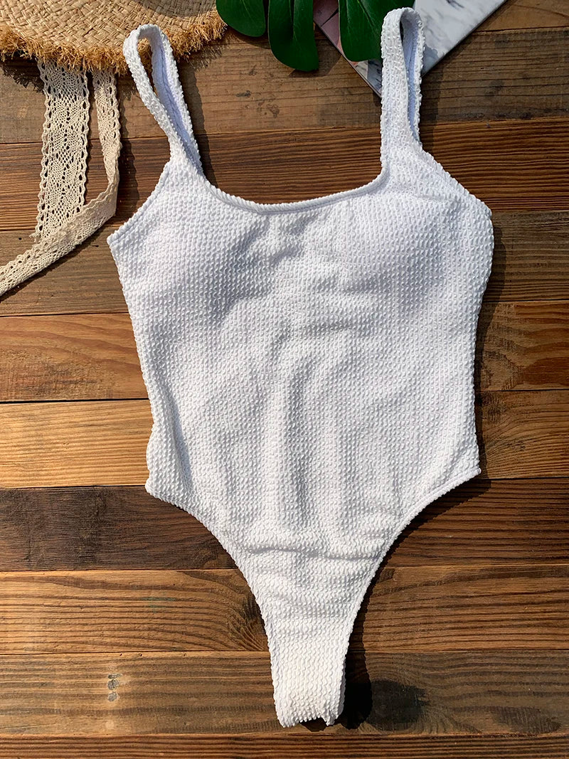 Neon High Cut One Piece Swimsuit