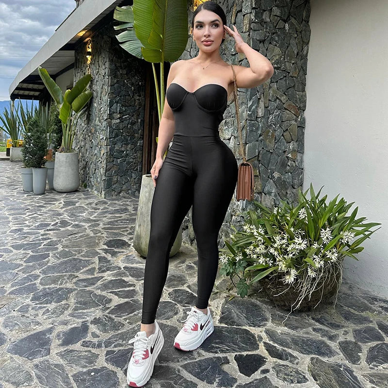 Janet Strapless Slim Fit Jumpsuit