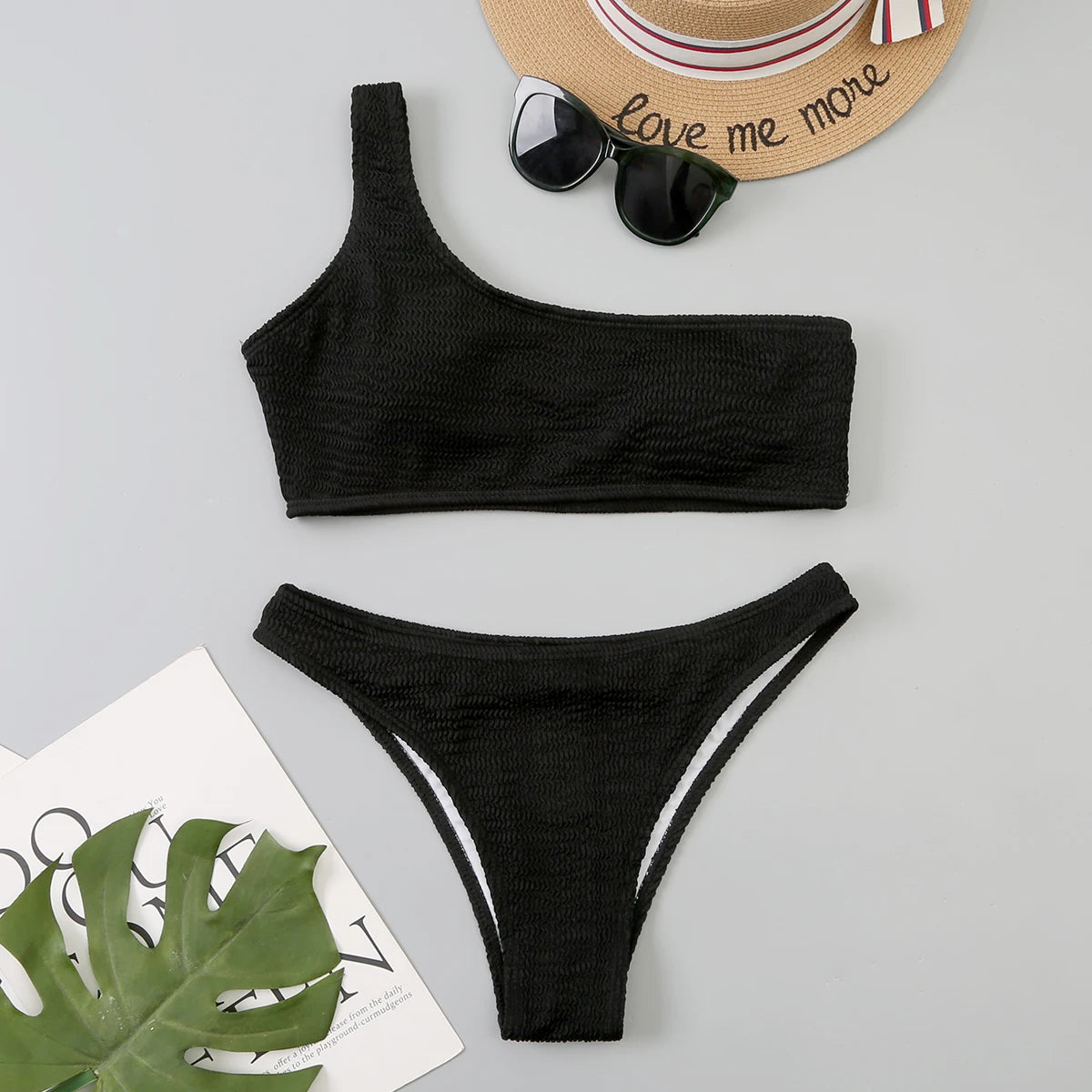 "Breakin Spring" One-Shoulder Bikini