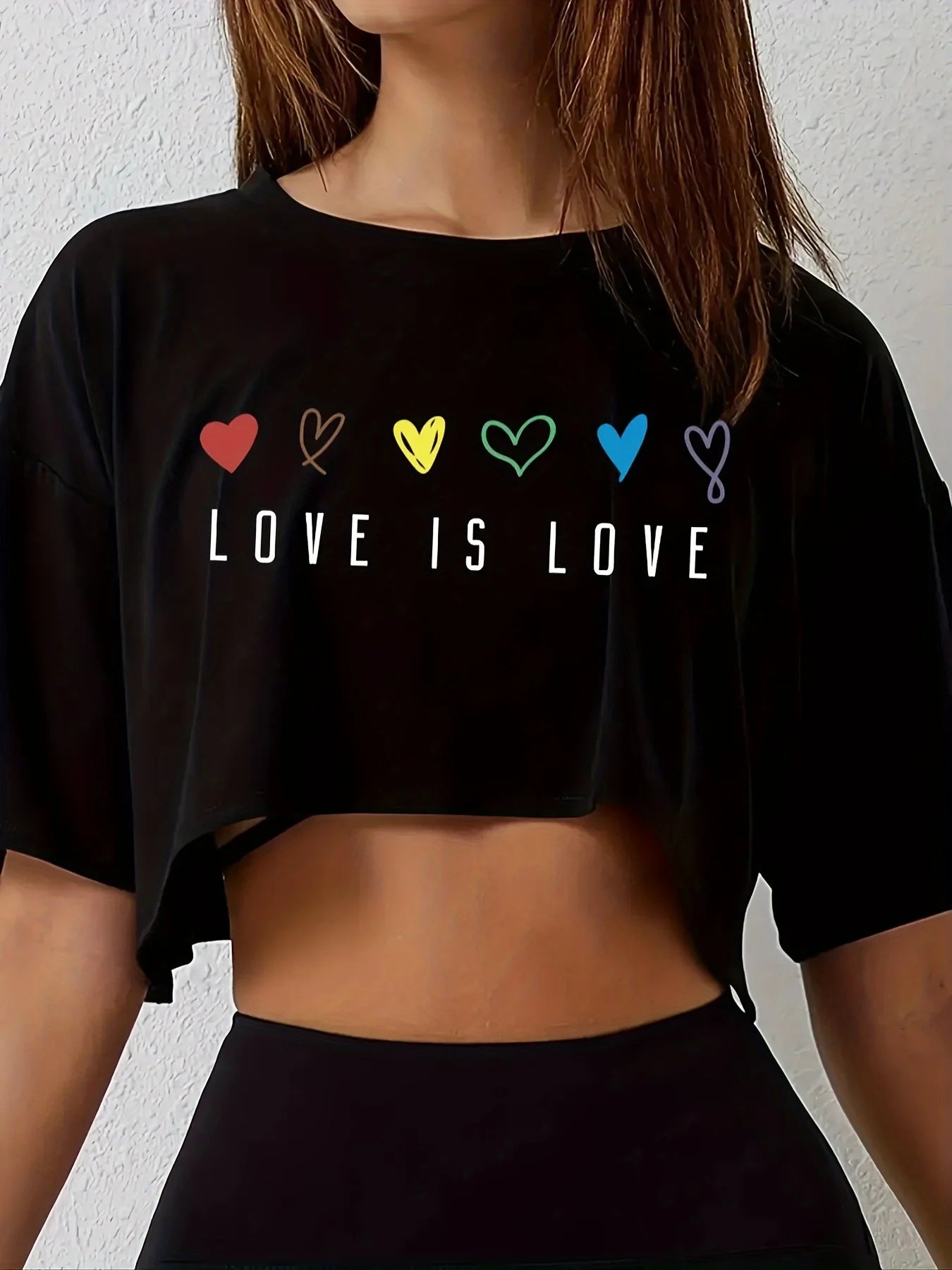 Women's Vibrant Pride Crop Top T-Shirt