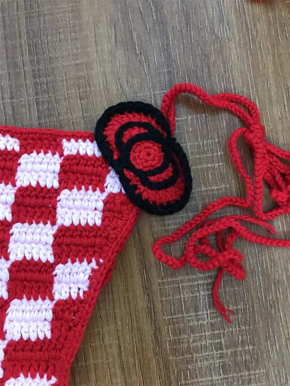 Lady's Cute Crochet Bikini Set