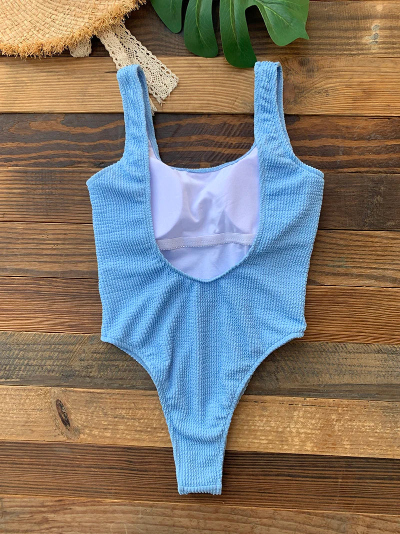 Neon High Cut One Piece Swimsuit