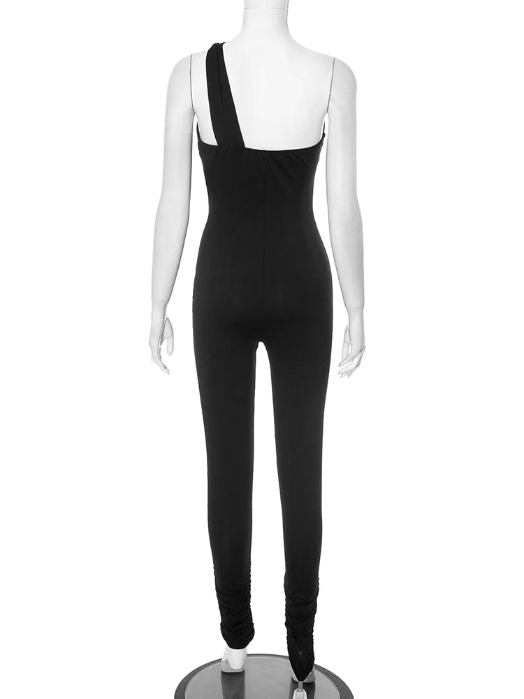 Chasity Sexy One-Shoulder Jumpsuit