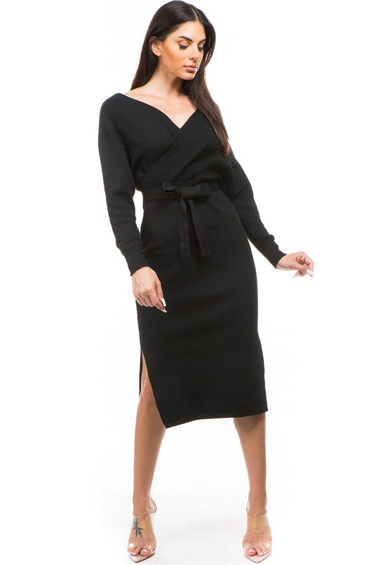 Women's Fashion Knit Long Sleeve Dress