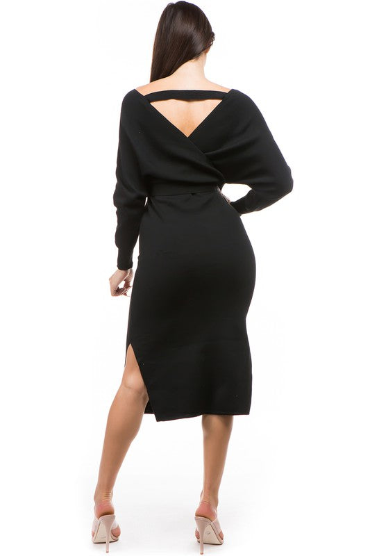 Women's Fashion Knit Long Sleeve Dress