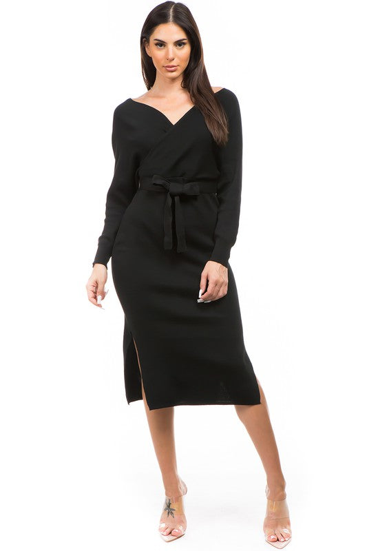 Women's Fashion Knit Long Sleeve Dress