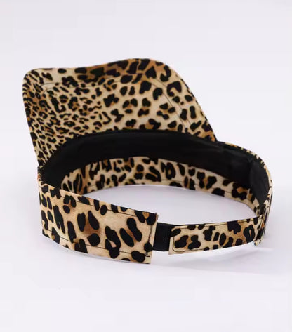 Leopard Print Visor Hat