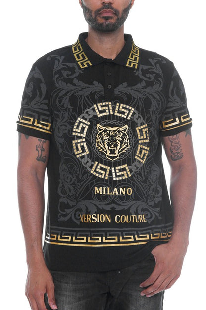 Men's Short Sleeve Polo Shirt - Italian Fashion Edition