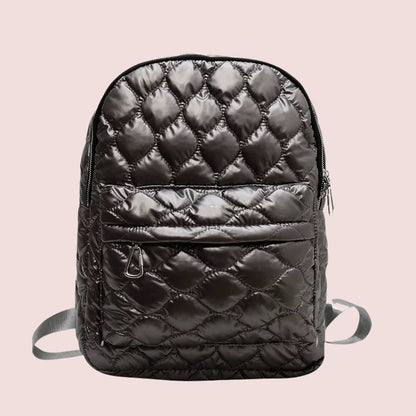 Metallic Puffer Book Bag