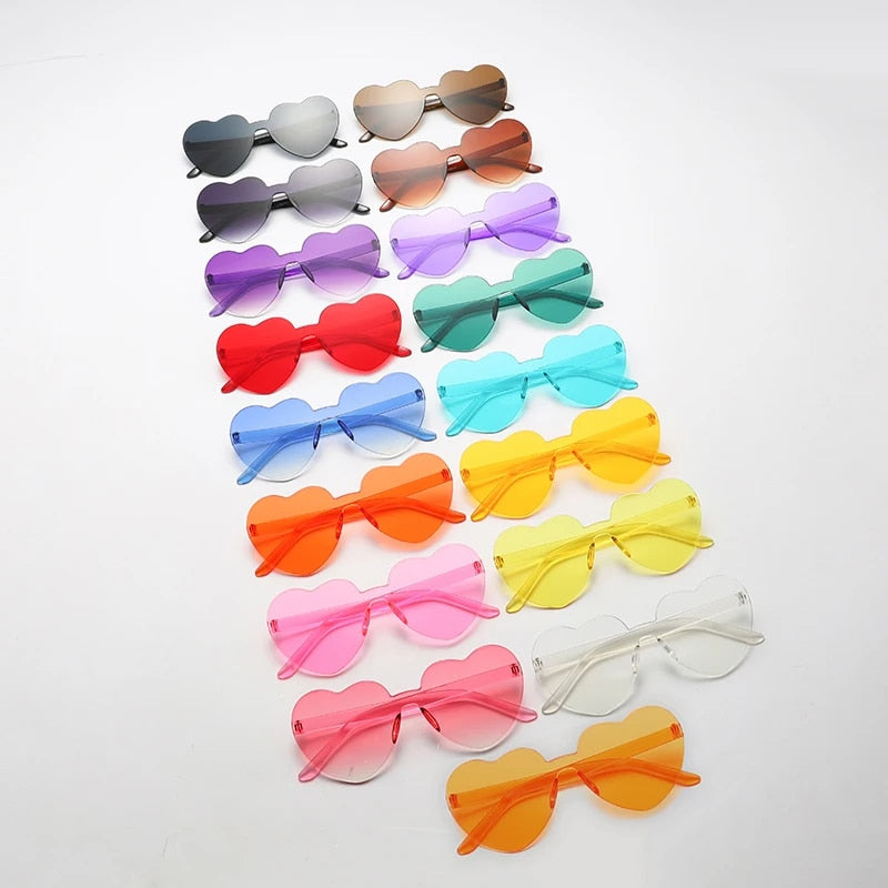 Candy Style Heart Shape Sunglasses