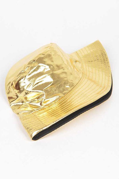 Metallic Bucket Hat - Gold