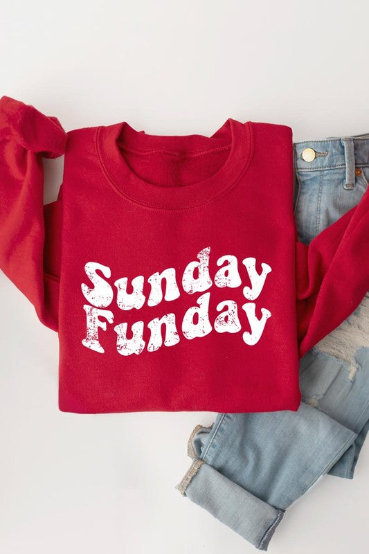 Sunday Funday Graphic Fleece Sweatshirts