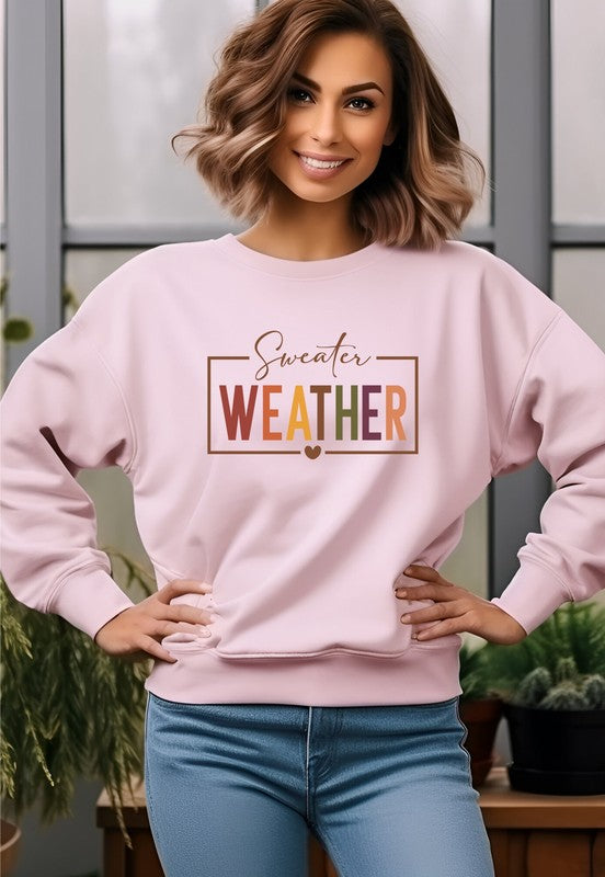 Sweater Weather Graphic Crewneck Sweatshirt