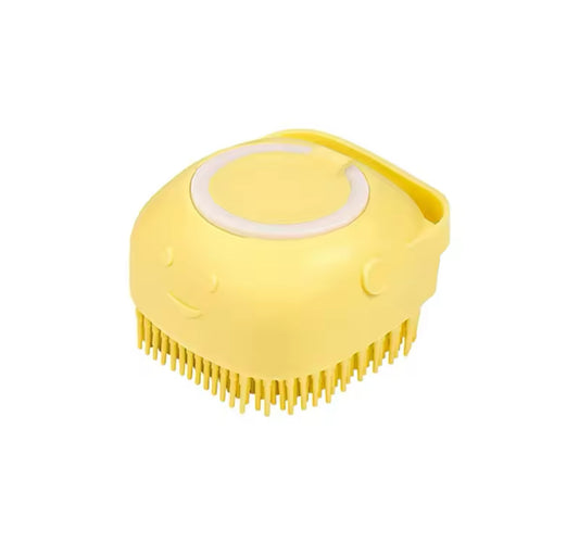 Dog Bathing & Massage Brush with Shampoo Dispenser