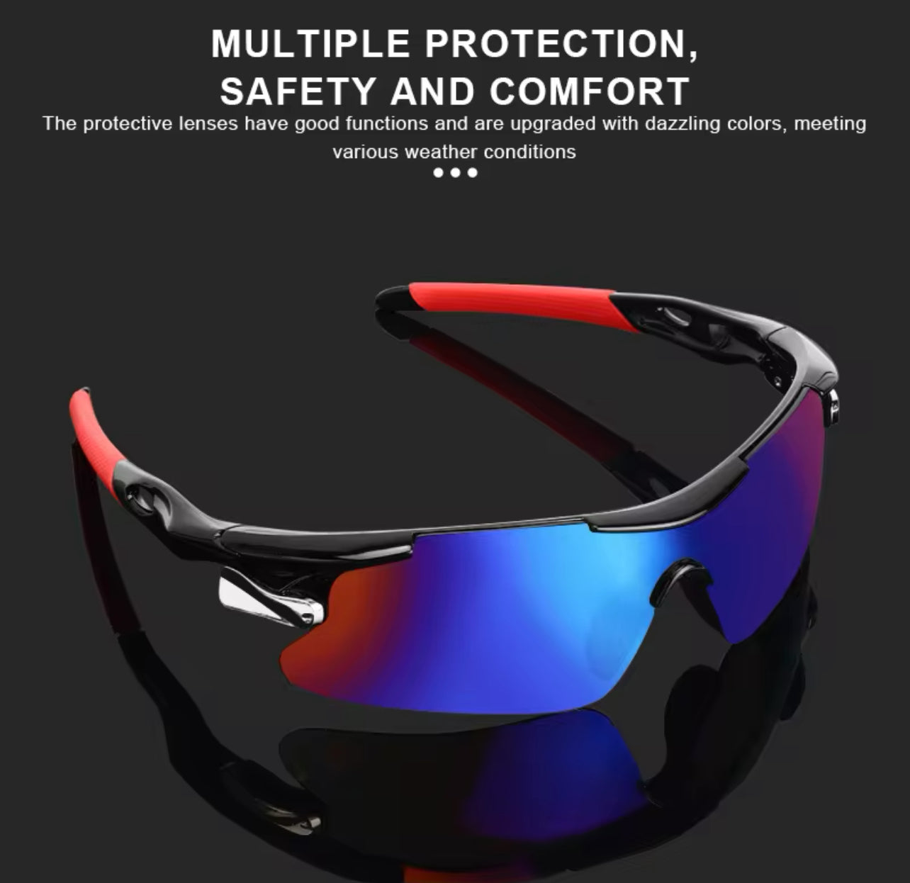 Cycling Glasses UV400 Multicolor Men's Women Outdoor Sport Riding Windproof Eyewear Goggles MTB Road Bicycle Sunglasses