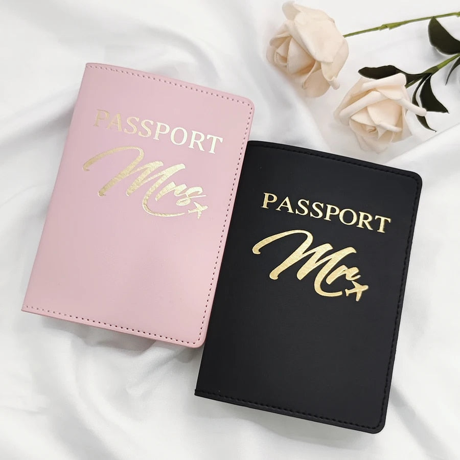 2pc Mr. & Mrs. Passport Card Holders