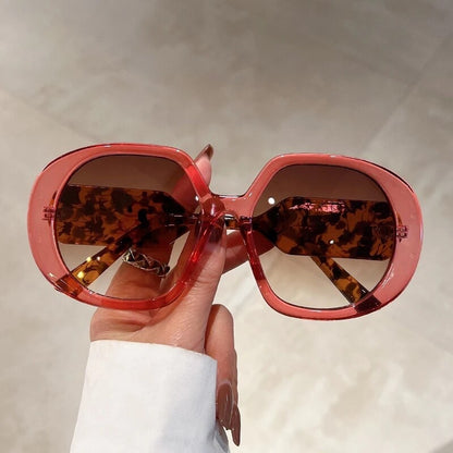 Crazy 4 U Oversize Women Round Sunglasses