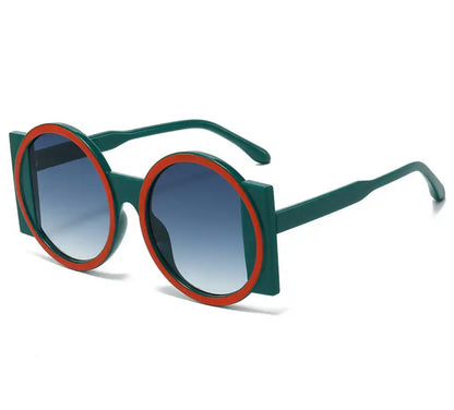 "City Life" Fashion Square Round Plastic Sunglasses