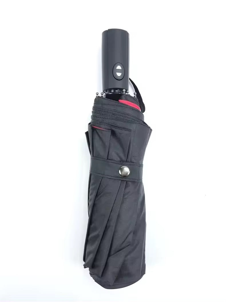 Automatic open and close 10 rib double layer Windproof Travel Umbrella