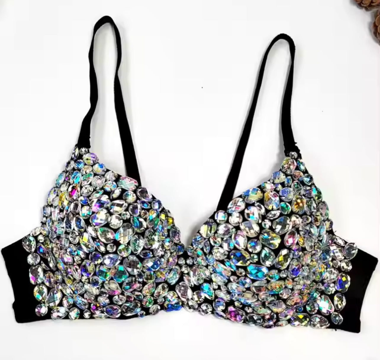 “Vacation in Paris” Beaded Bustier Bra