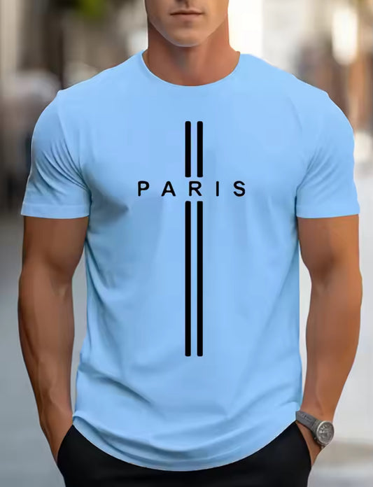 Paris Print Men’s Cotton T shirt