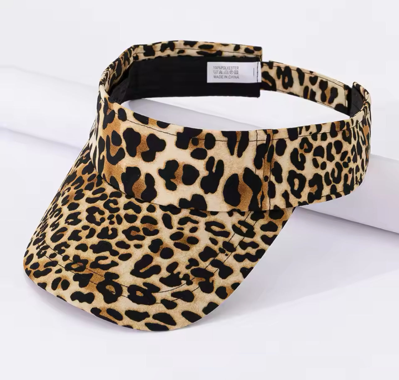 Leopard Print Visor Hat