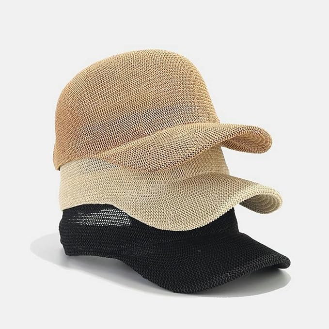 Women's Breathable Straw Baseball Cap