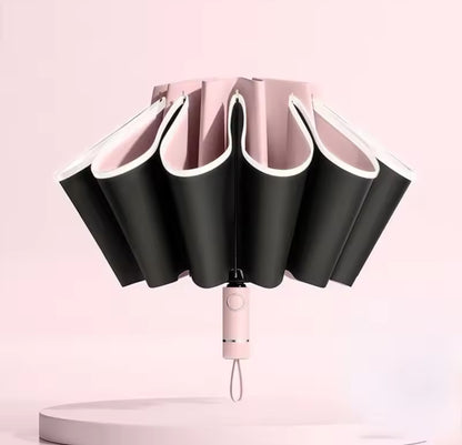 Automatic Open Large Compact Reverse Umbrella for Rain