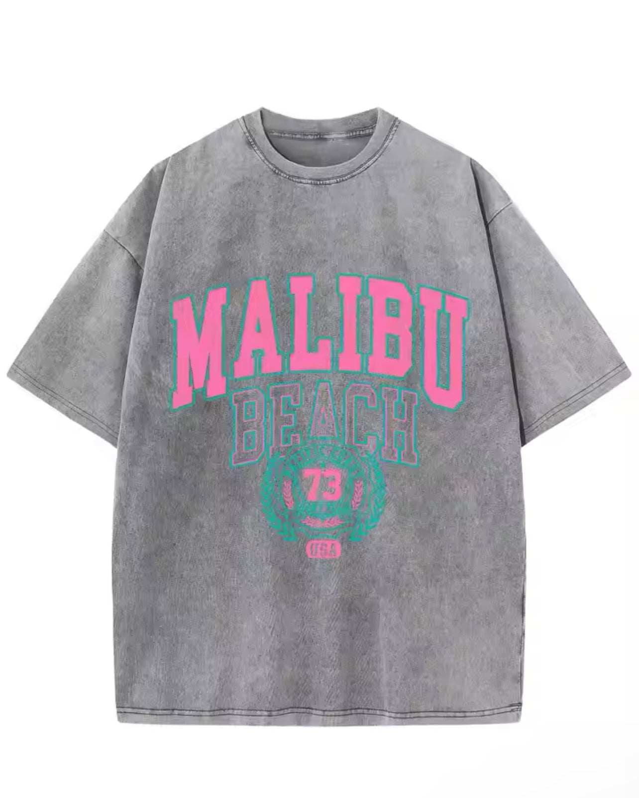 Street Women Cotton Washed T-Shirt – Malibu Beach Edition