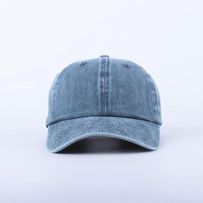 Dark Wash Denim Unisex Baseball Cap