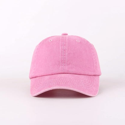 Light Pink Denim Wash Unisex Baseball Cap