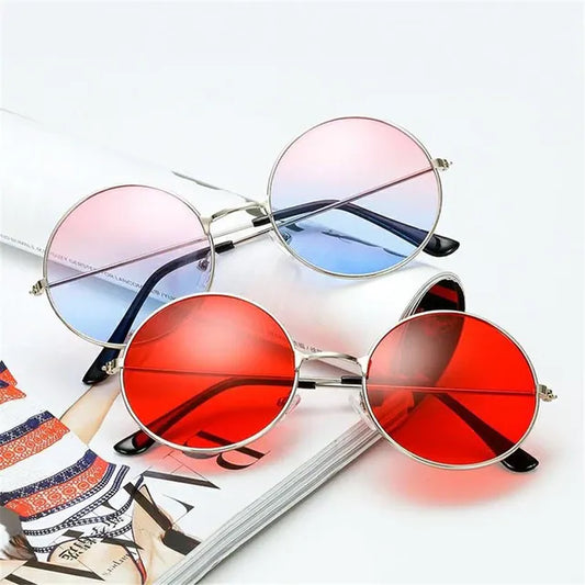 Round Metal Frame Sunglasses