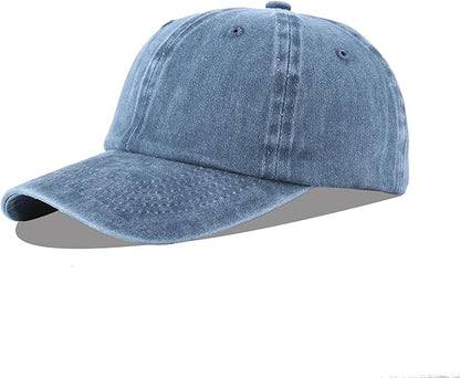 Dark Wash Denim Unisex Baseball Cap