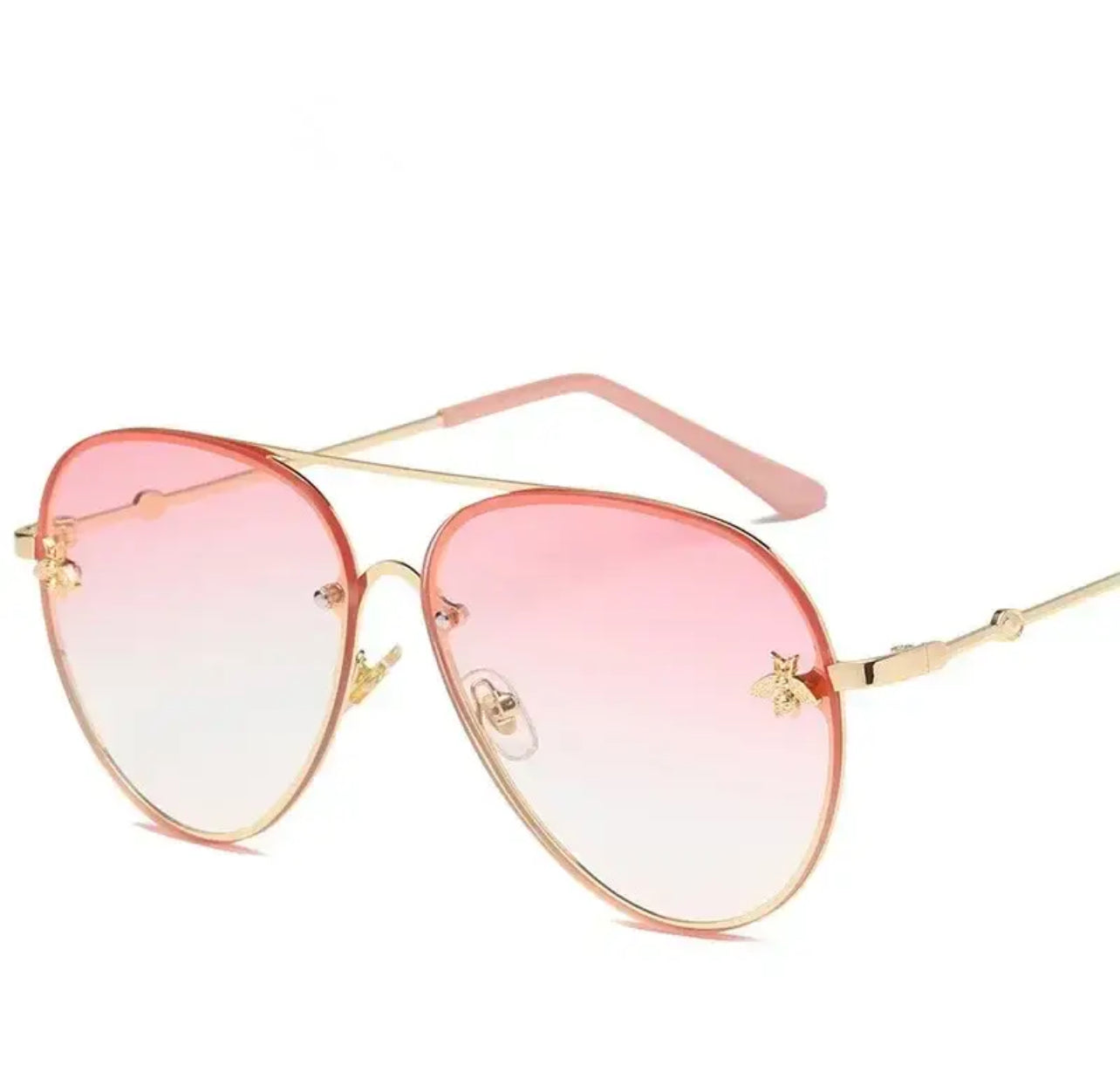 “Be Careful” Women’s Rimless Sunglasses