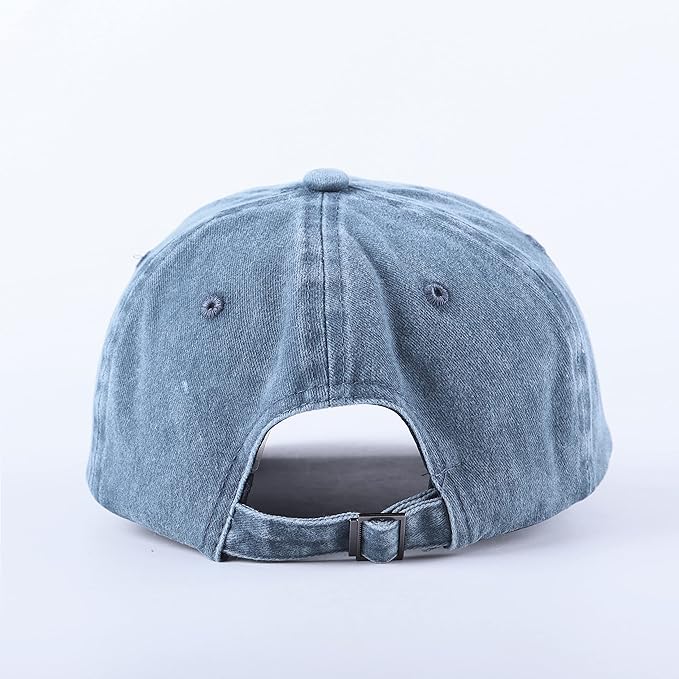 Dark Wash Denim Unisex Baseball Cap