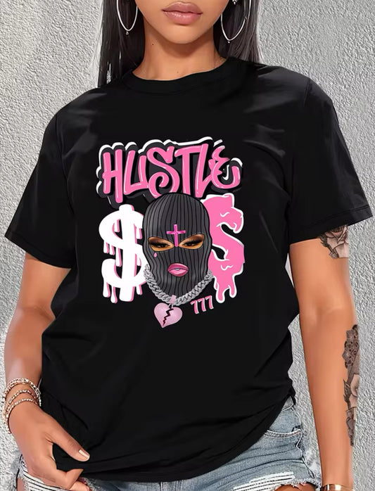 “Hustle” Short Sleeve Graphic Tee Design