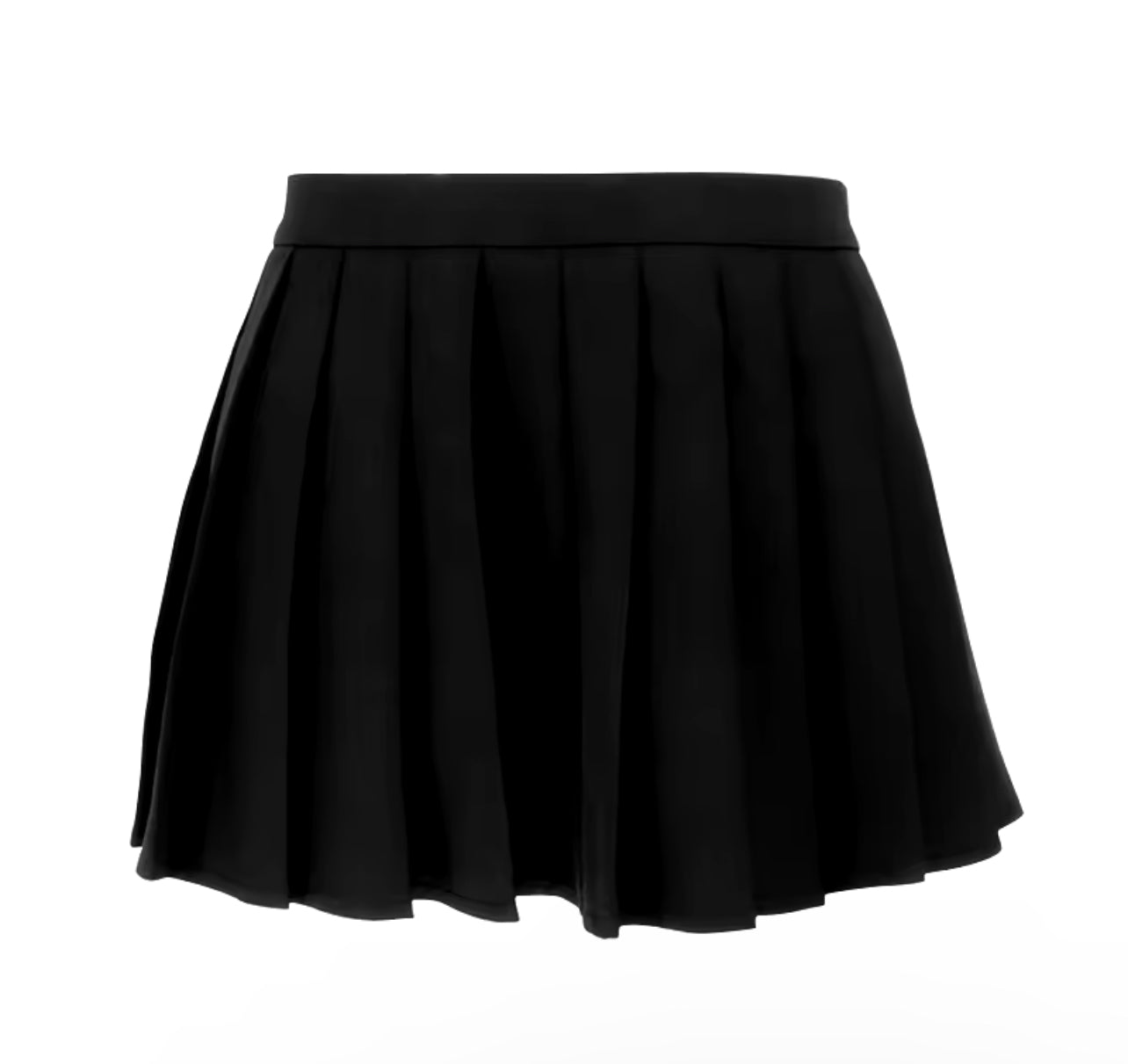 Chic and Versatile Black Pleated Mini Skirt